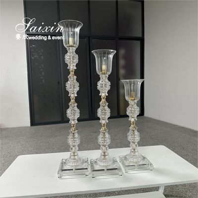 Factory Wholesale 3 Pcs Tall Set New Candle Holder For Wedding Event Table Decor