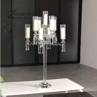 Gorgeous 9 Light Crystal Candelabra For Elegant Formal Event