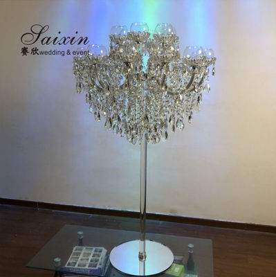 Elegant 11 Arm Crystal Candelabra For Formal Occasions