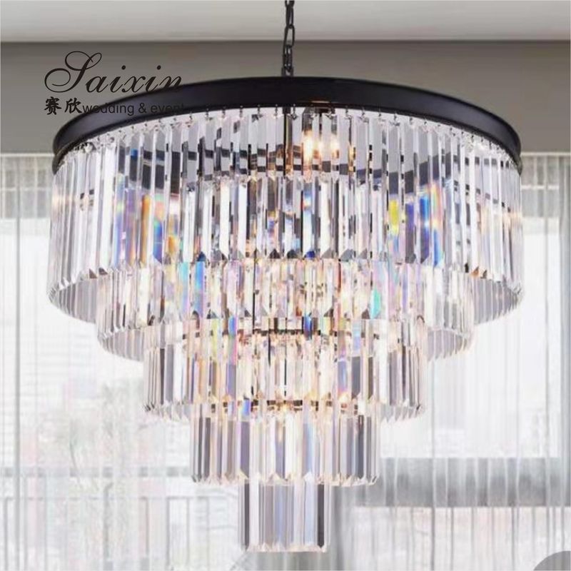 Modern Home Crystal Ceiling Lights For Living Room Kitchen Decoration Crystal 120cm