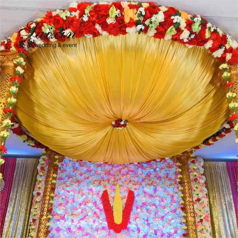 SX-387 Best selling round ceiling drapery ceiling drapes curtain walls for wedding background