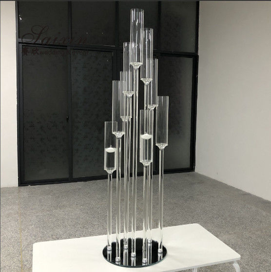 35cm Heavy 9 Arm Crystal Chandelier In Crystal Base